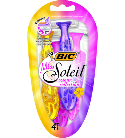 Bic Soleil Blade Miss Soleil Color Collection 4-Pack 